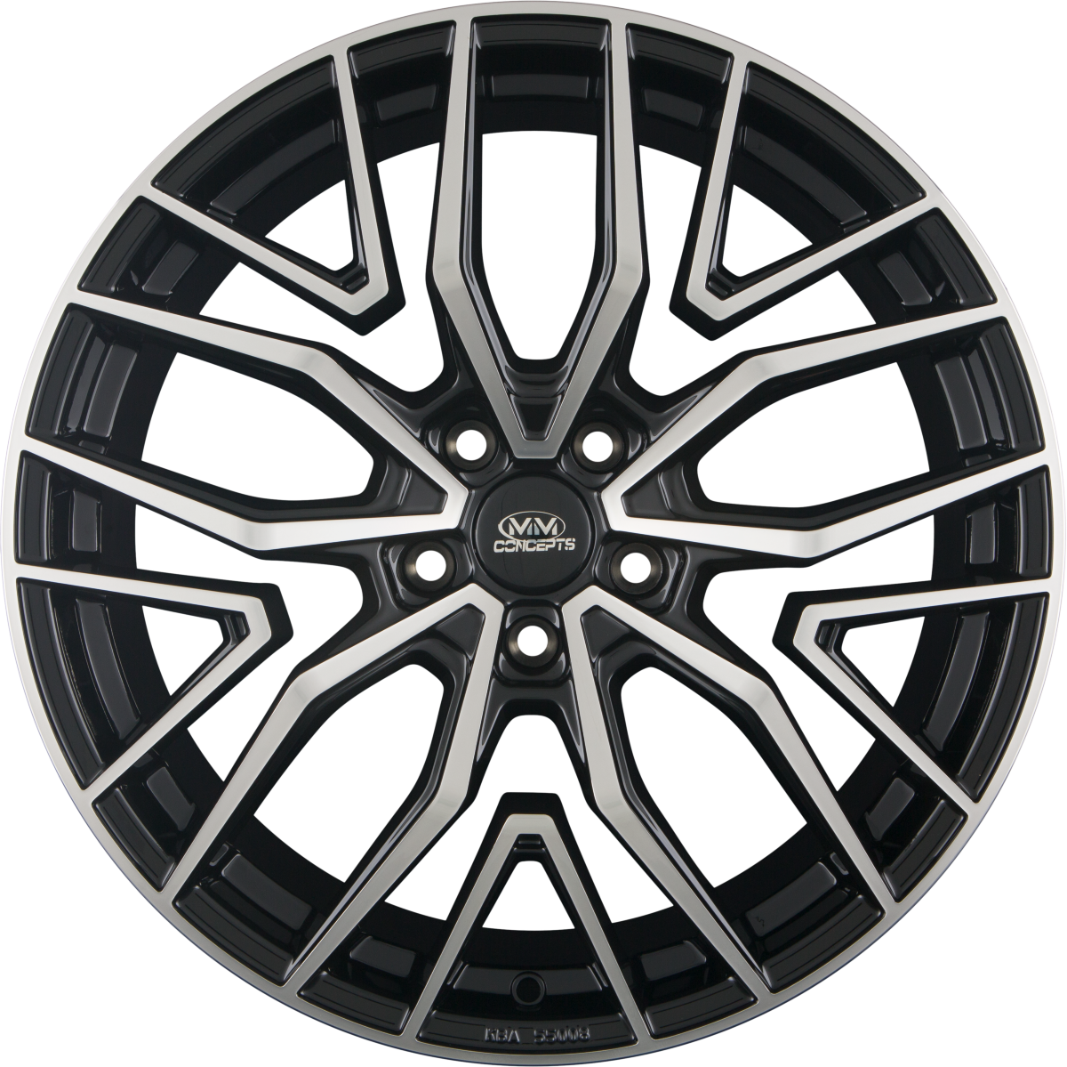 MM-Concepts MM09 Glossy Black Machined Alufelge 8.5x19 Zoll ET30 LK 5x112 ML72.6