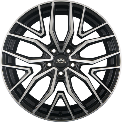 MM-Concepts MM09 Glossy Black Machined Alufelge 8.5x19 Zoll ET30 LK 5x112 ML72.6