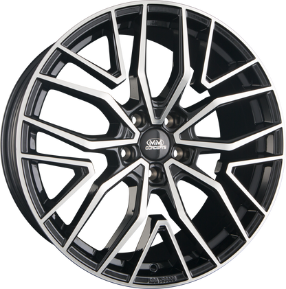 MM-Concepts MM09 Glossy Black Machined Alufelge 8.5x19 Zoll ET30 LK 5x112 ML72.6 – Bild 2