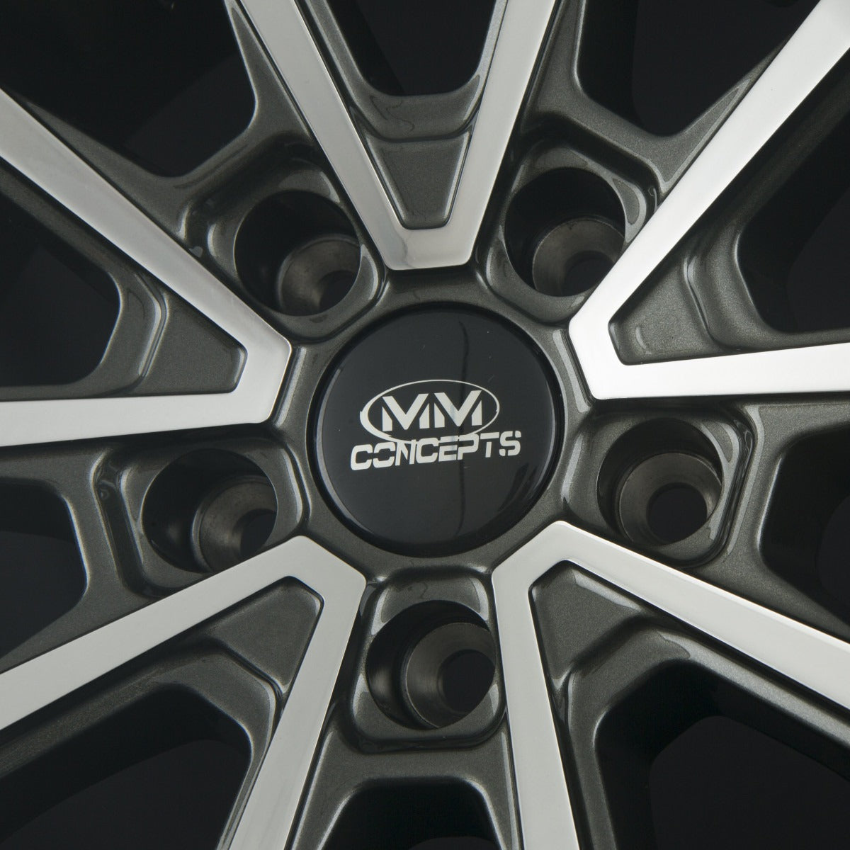 MM-Concepts MM09 Glossy Gunmetal Machined Alufelge 8.5x19 Zoll ET30 LK 5x112 ML72.6 – Bild 4