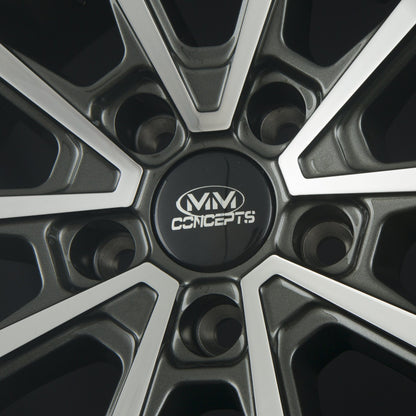 MM-Concepts MM09 Glossy Gunmetal Machined Alufelge 8.5x19 Zoll ET30 LK 5x112 ML72.6 – Bild 4