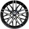 V1 Wheels DS2 Schwarz Hochglanzpoliert Alufelge 8.5x19 Zoll ET45 LK 5x114.3 ML67.1