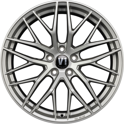 V1 Wheels DS2 Grau Glänzend Lackiert Alufelge 8x18 Zoll ET30 LK 5x112 ML66.6
