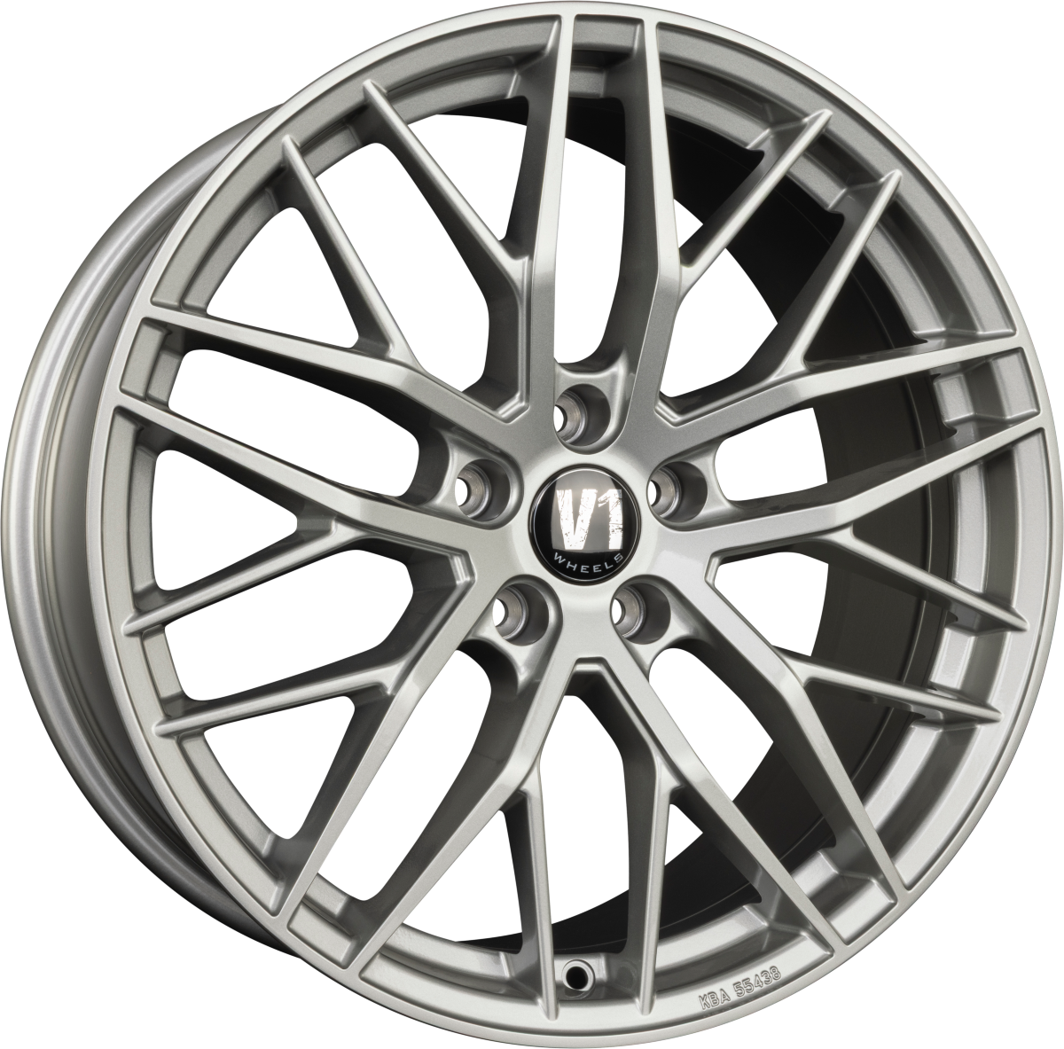 V1 Wheels DS2 Grau Glänzend Lackiert Alufelge 8x18 Zoll ET45 LK 5x114.3 ML67.1 – Bild 2