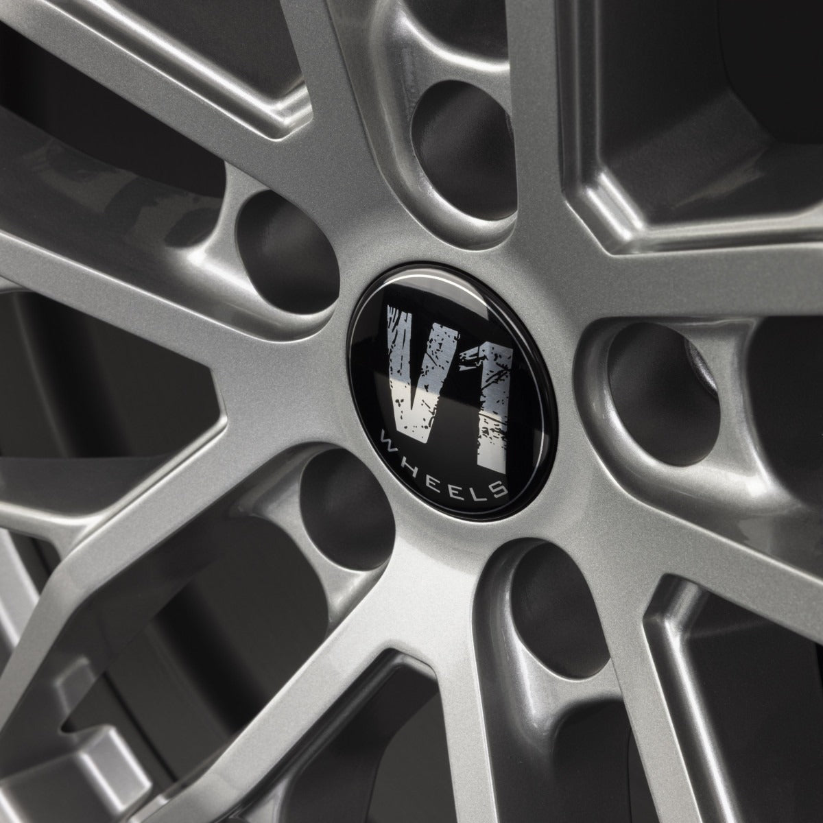 V1 Wheels DS2 Grau Glänzend Lackiert Alufelge 8.5x19 Zoll ET40 LK 5x112 ML66.6 – Bild 3