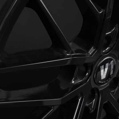 V1 Wheels DS2 Schwarz Glänzend Lackiert Alufelge 9x20 Zoll ET30 LK 5x112 ML66.6 – Bild 5