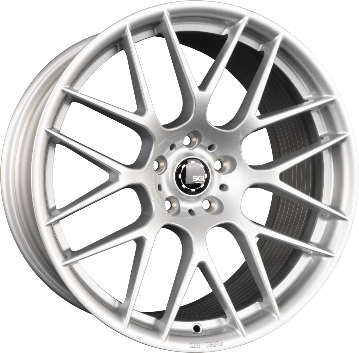 SX-Wheels SX3-FF Hyper Silver (HS) Alufelge 8.5x19 Zoll ET30 LK 5x112 ML72.6 – Bild 2