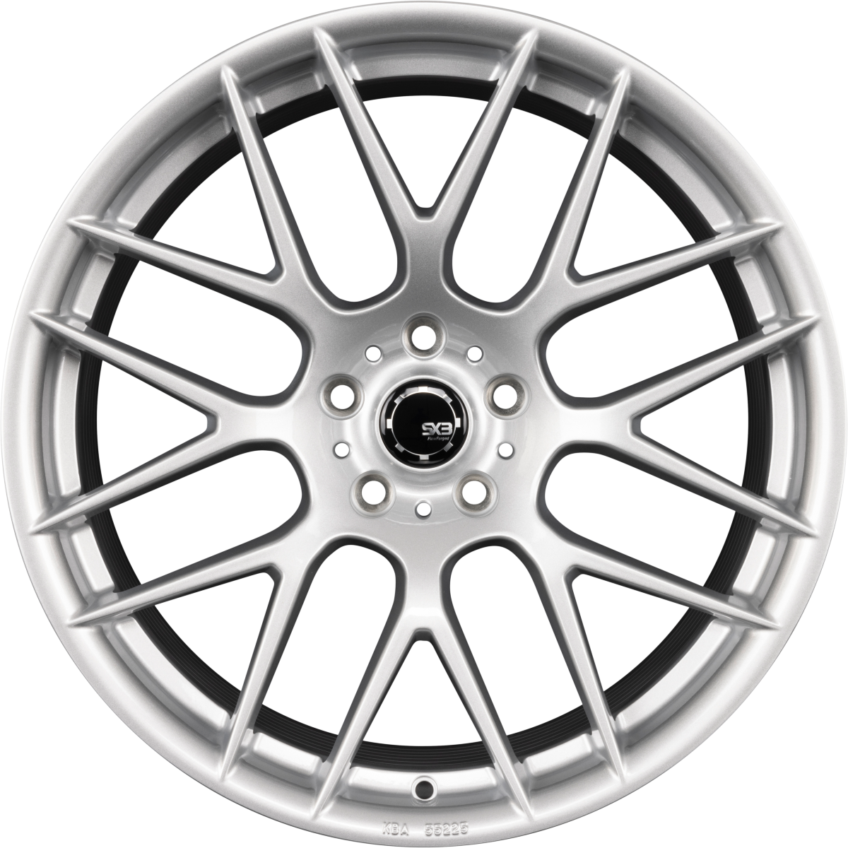 SX-Wheels SX3-FF Hyper Silver (HS) Alufelge 9.5x19 Zoll ET35 LK 5x120 ML72.6