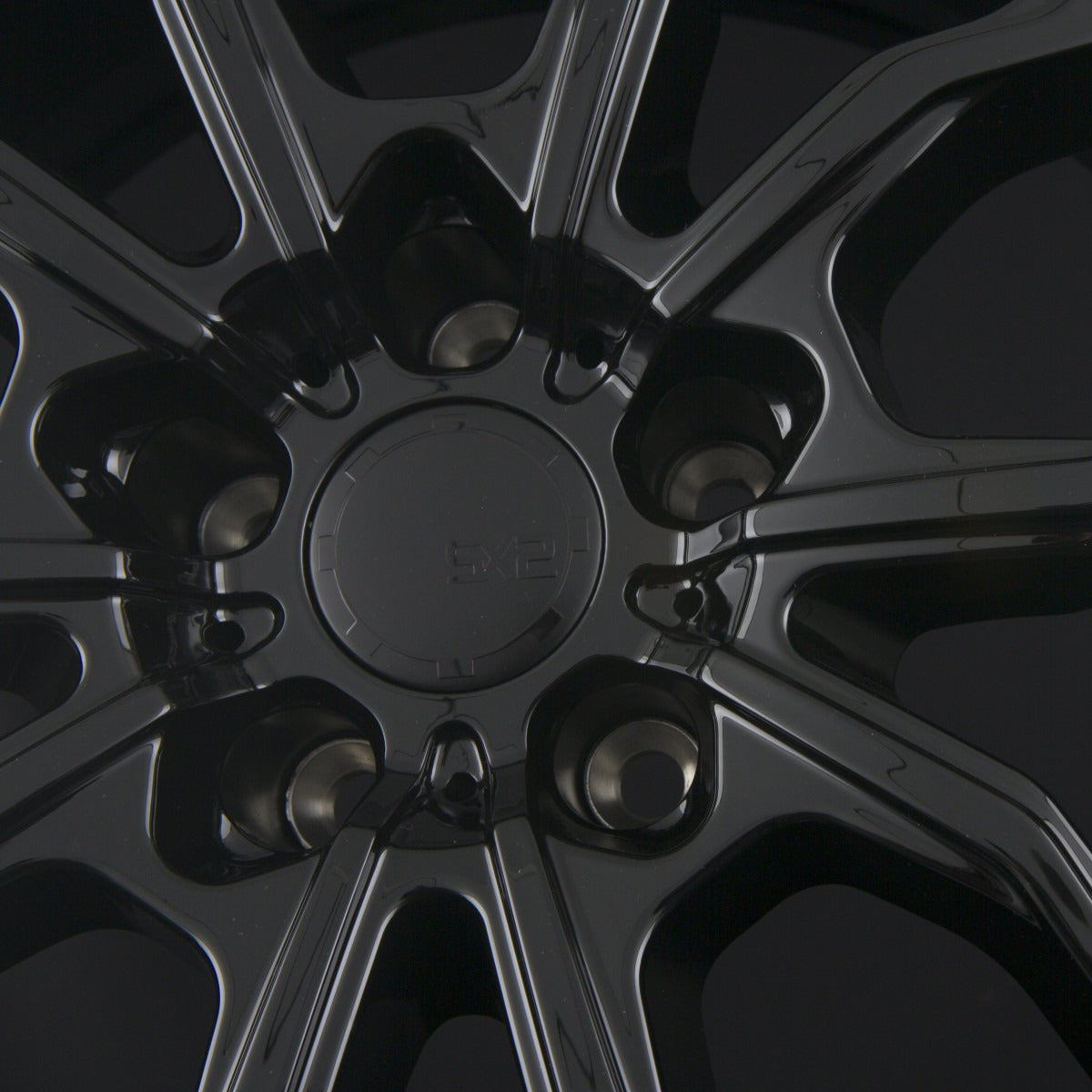 SX-Wheels SX2 Glossy Black Alufelge 8.5x19 Zoll ET45 LK 5x112 ML72.6 – Bild 4