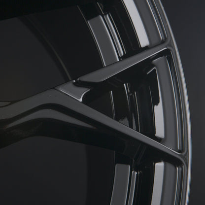 SX-Wheels SX2 Glossy Black Alufelge 8.5x19 Zoll ET45 LK 5x112 ML72.6 – Bild 5