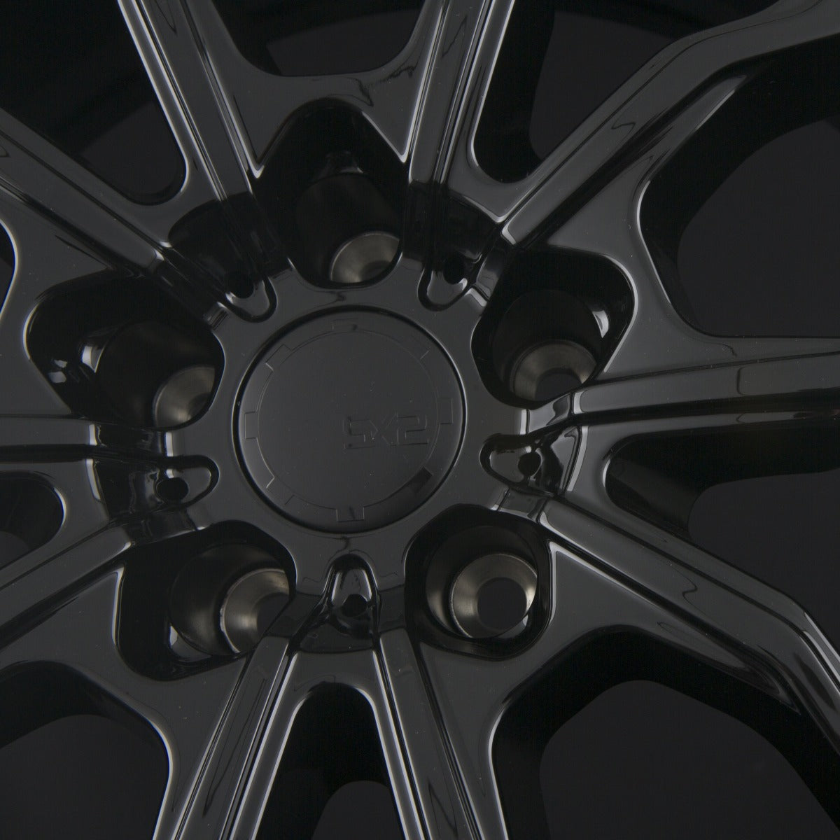 SX-Wheels SX2 Glossy Black Alufelge 8.5x19 Zoll ET35 LK 5x120 ML72.6 – Bild 4
