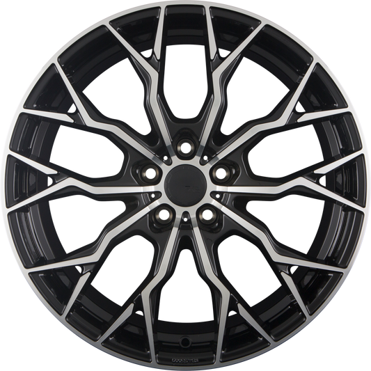 SX-Wheels SX2 Glossy Black Machined Alufelge 8.5x19 Zoll ET30 LK 5x112 ML72.6