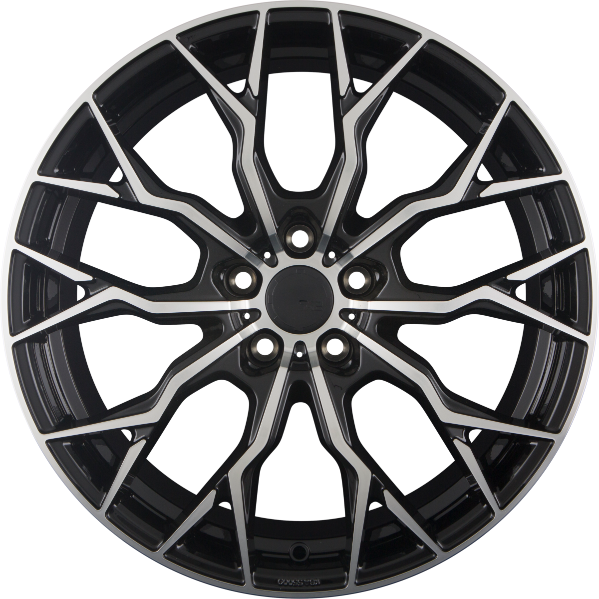 SX-Wheels SX2 Glossy Black Machined Alufelge 8.5x19 Zoll ET30 LK 5x112 ML72.6