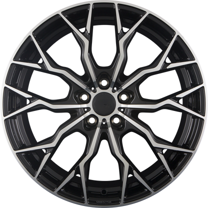 SX-Wheels SX2 Glossy Black Machined Alufelge 8.5x19 Zoll ET30 LK 5x112 ML72.6
