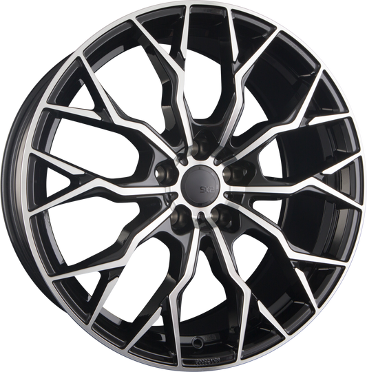 SX-Wheels SX2 Glossy Black Machined Alufelge 8.5x19 Zoll ET30 LK 5x112 ML72.6 – Bild 2