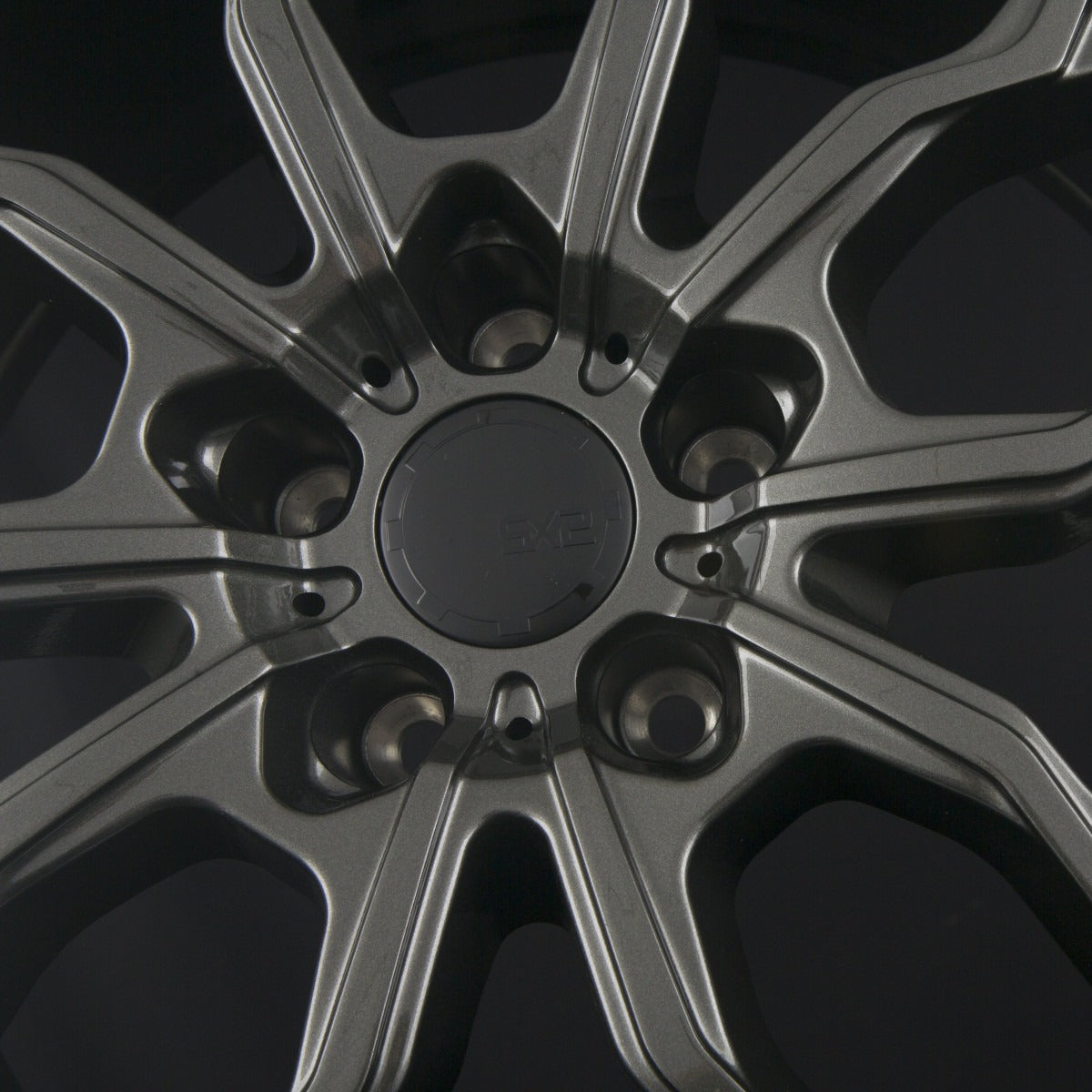 SX-Wheels SX2 Glossy Gunmetal Alufelge 8.5x19 Zoll ET30 LK 5x112 ML72.6 – Bild 4