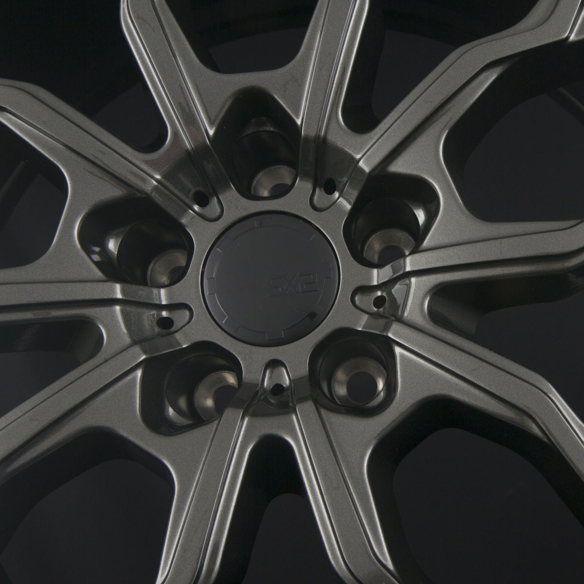 SX-Wheels SX2 Glossy Gunmetal Alufelge 8.5x19 Zoll ET35 LK 5x120 ML72.6 – Bild 4