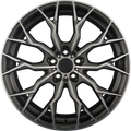 SX-Wheels SX2 Glossy Gunmetal Machined Alufelge 8.5x19 Zoll ET30 LK 5x112 ML72.6