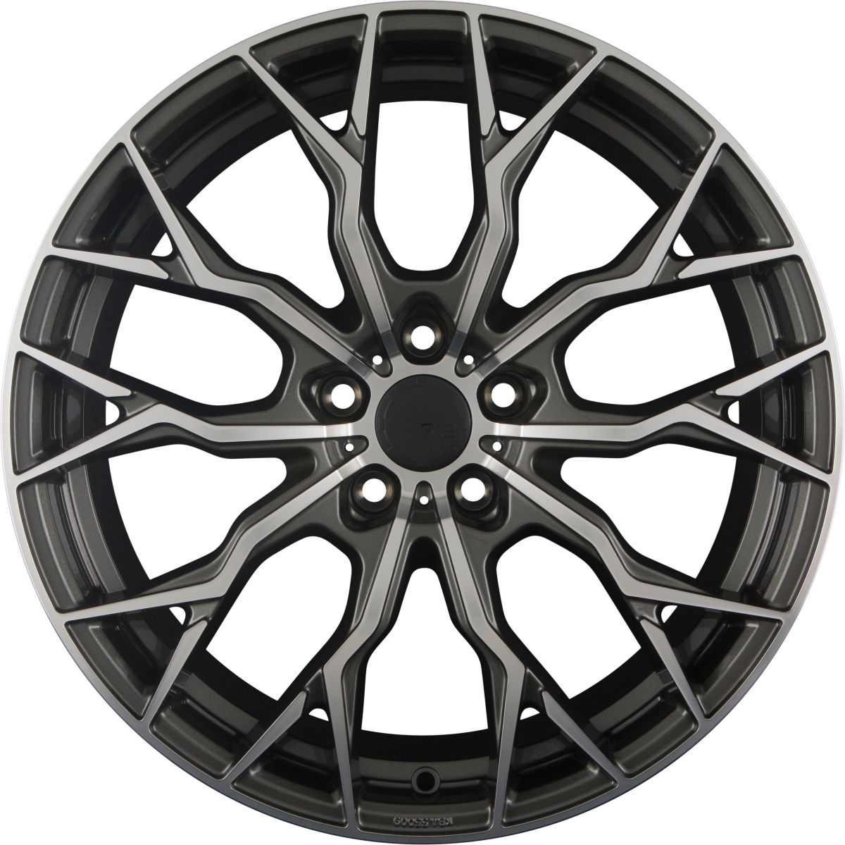 SX-Wheels SX2 Glossy Gunmetal Machined Alufelge 8.5x19 Zoll ET30 LK 5x112 ML72.6