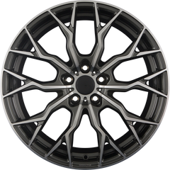 SX-Wheels SX2 Glossy Gunmetal Machined Alufelge 8.5x19 Zoll ET30 LK 5x112 ML72.6