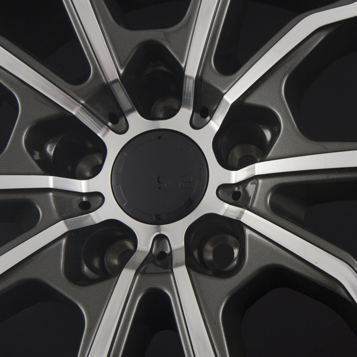 SX-Wheels SX2 Glossy Gunmetal Machined Alufelge 8.5x19 Zoll ET30 LK 5x112 ML72.6 – Bild 3