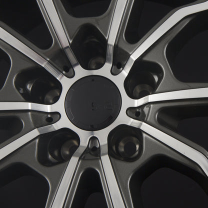 SX-Wheels SX2 Glossy Gunmetal Machined Alufelge 8.5x19 Zoll ET30 LK 5x112 ML72.6 – Bild 3
