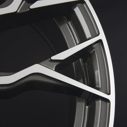 SX-Wheels SX2 Glossy Gunmetal Machined Alufelge 8.5x19 Zoll ET30 LK 5x112 ML72.6 – Bild 4