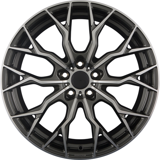 SX-Wheels SX2 Glossy Gunmetal Machined Alufelge 8.5x19 Zoll ET45 LK 5x112 ML72.6