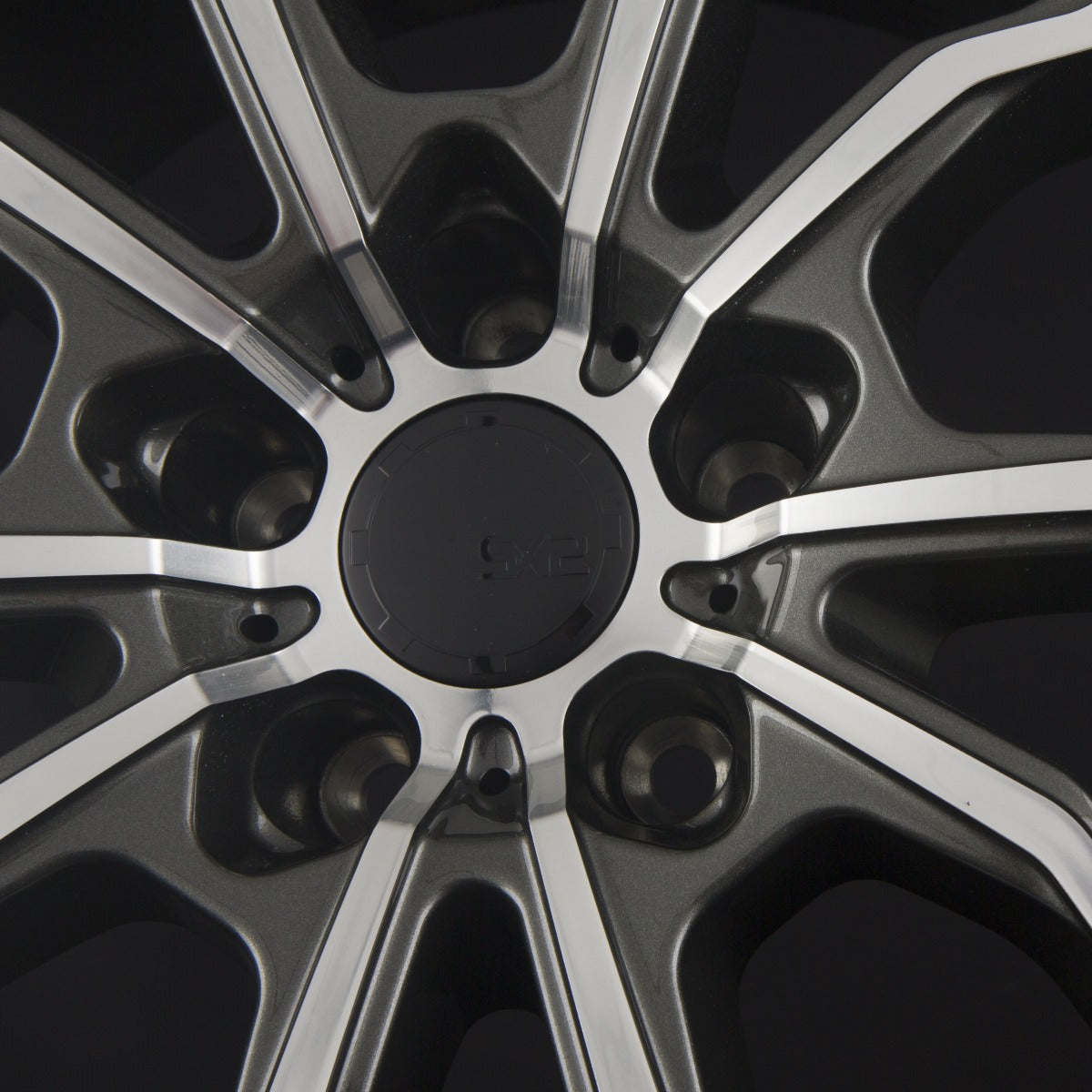 SX-Wheels SX2 Glossy Gunmetal Machined Alufelge 8.5x19 Zoll ET45 LK 5x112 ML72.6 – Bild 3