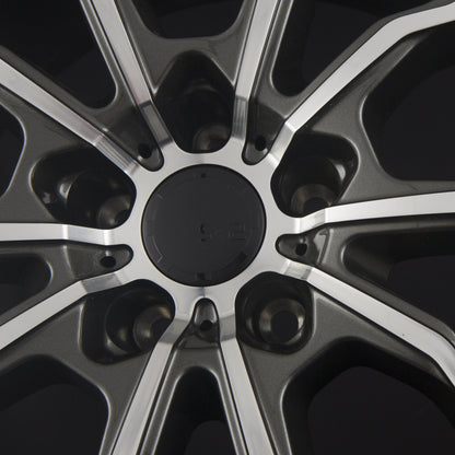 SX-Wheels SX2 Glossy Gunmetal Machined Alufelge 8.5x19 Zoll ET45 LK 5x112 ML72.6 – Bild 3