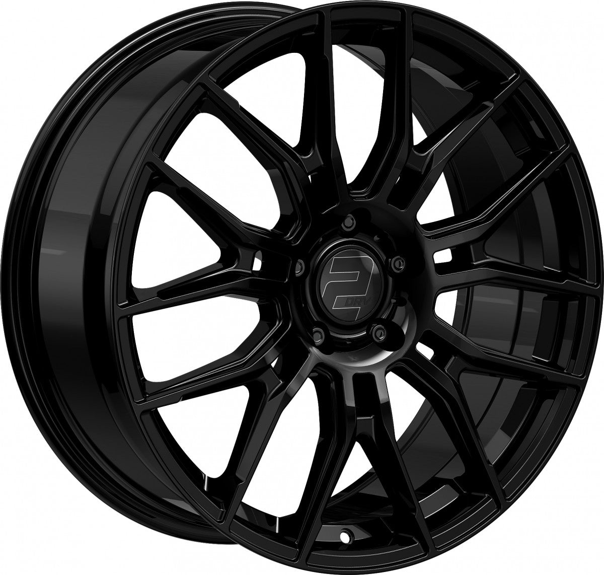 2DRV WH42 schwarz glänzend lackiert 8.5x20 ET30 - LK5/112 ML66.6