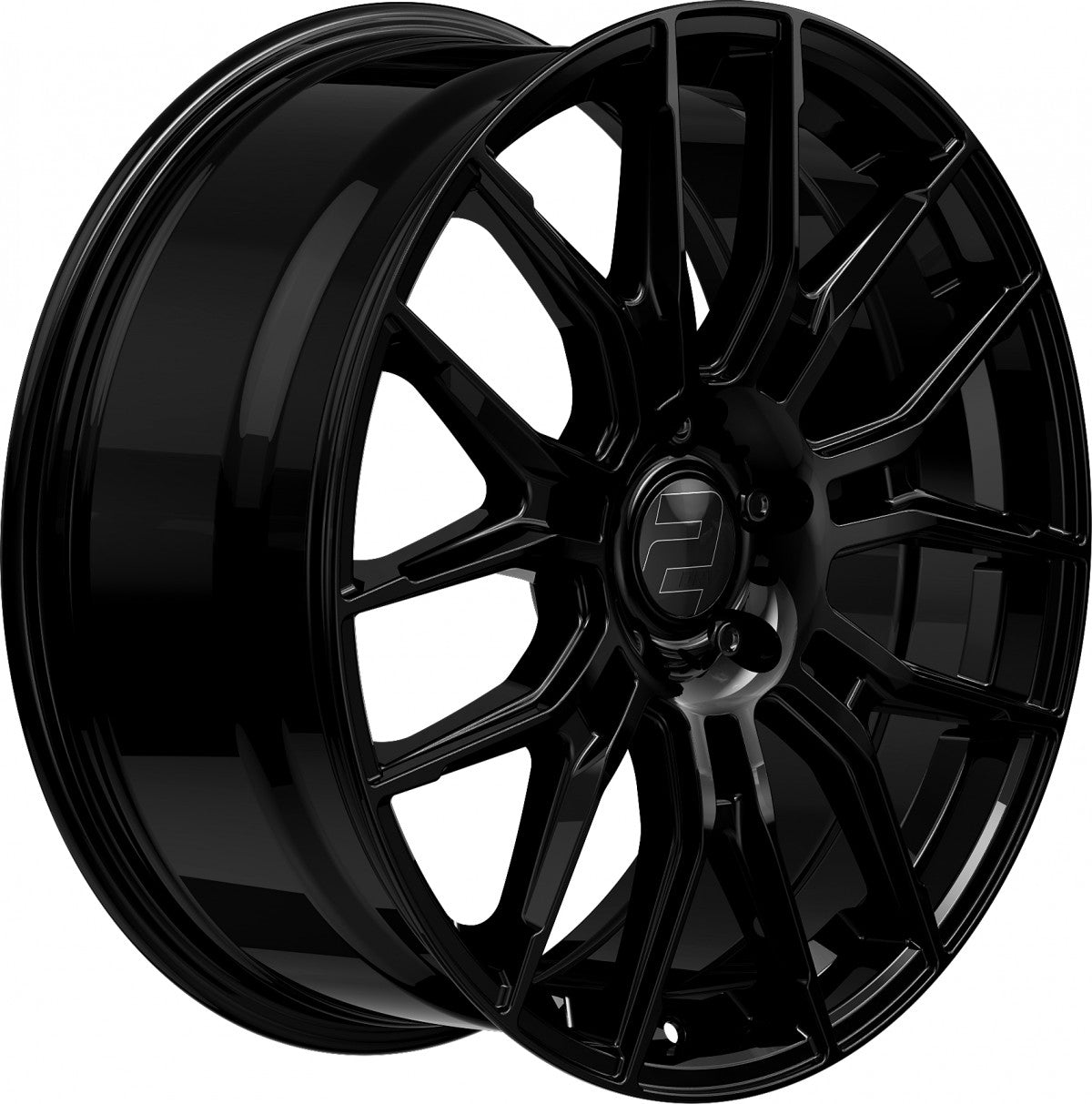 2DRV WH42 schwarz glänzend lackiert 8.5x20 ET45 - LK5/112 ML66.6