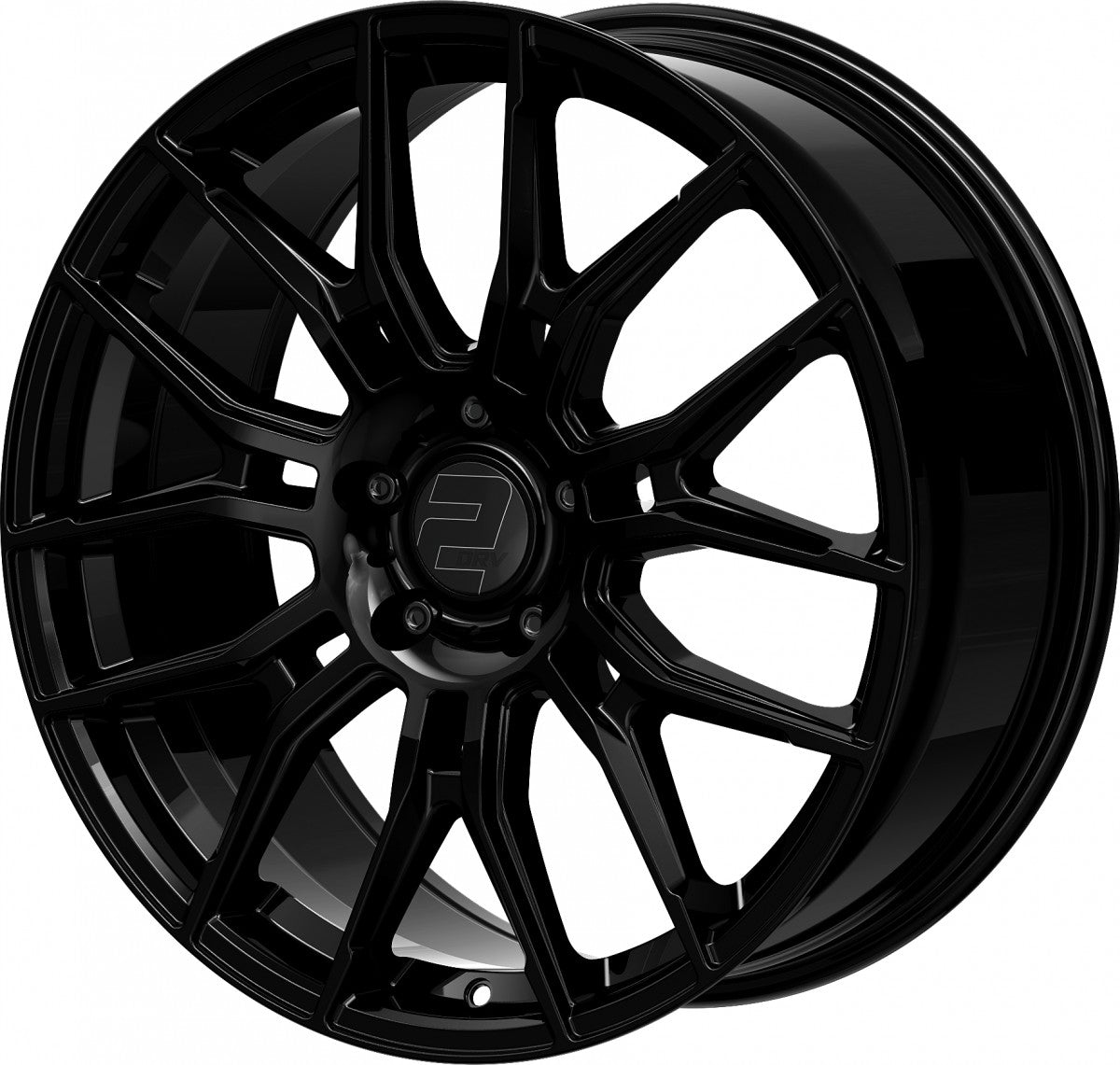 2DRV WH42 schwarz glänzend lackiert 8.5x20 ET45 - LK5/112 ML66.6