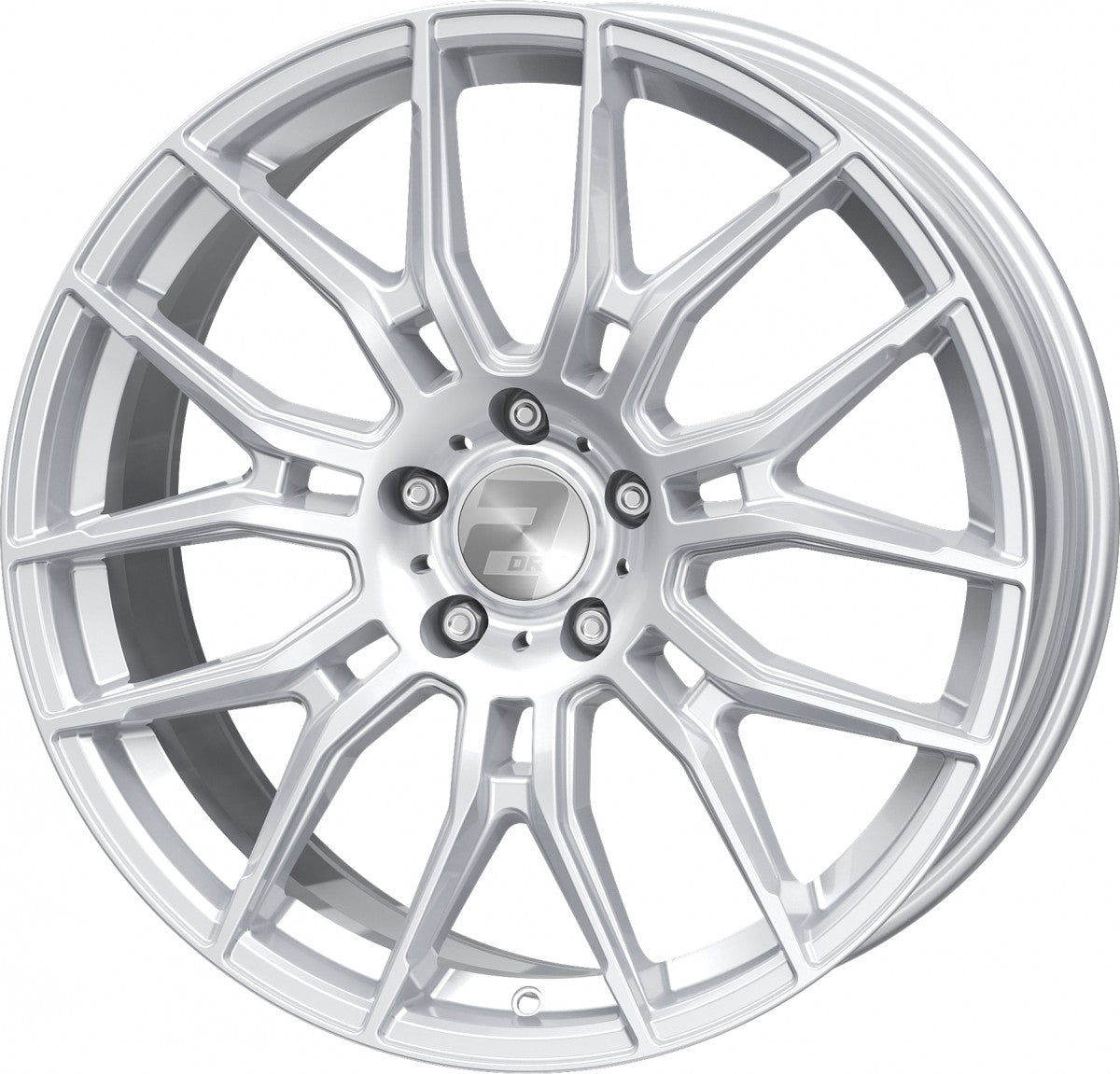 2DRV WH42 race silber lackiert 8.5x20 ET45 - LK5/112 ML66.6