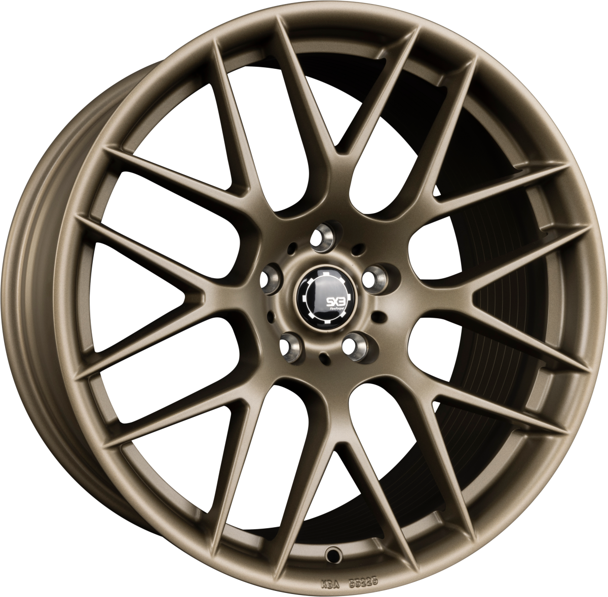 SX-Wheels SX3-FF Matt Bronze (BR) Alufelge 8.5x19 Zoll ET45 LK 5x112 ML72.6 – Bild 2
