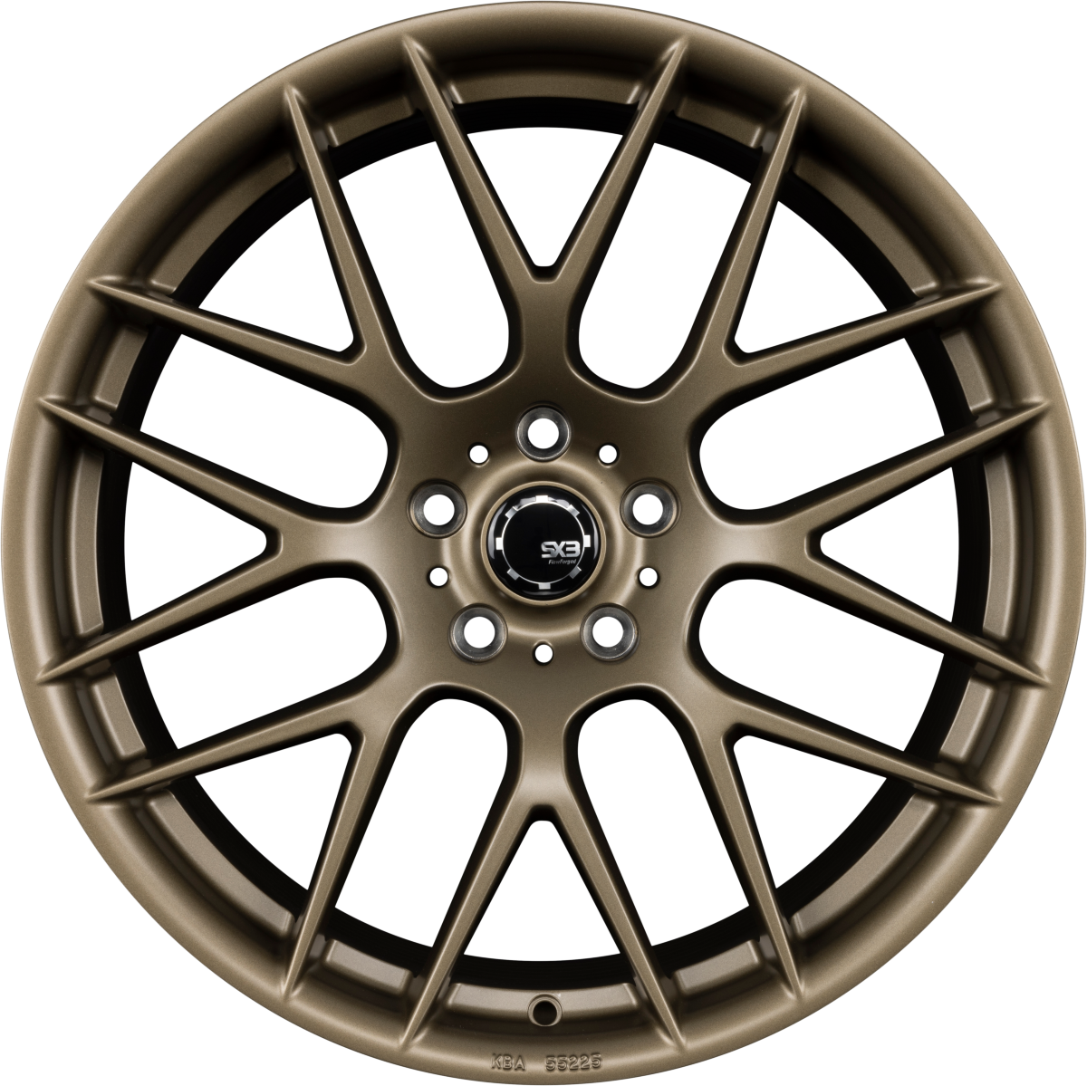 SX-Wheels SX3-FF Matt Bronze (BR) Alufelge 9.5x19 Zoll ET45 LK 5x112 ML72.6
