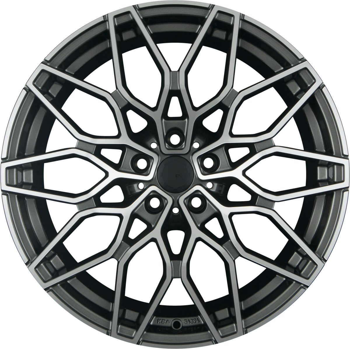 SX-Wheels SX1 Glossy Gunmetal Machined (GGM) Alufelge 8.5x19 Zoll ET35 LK 5x120 ML72.6