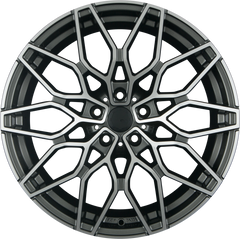 SX-Wheels SX1 Glossy Gunmetal Machined (GGM) Alufelge 8.5x19 Zoll ET35 LK 5x120 ML72.6