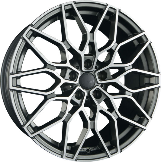 SX-Wheels SX1 Glossy Gunmetal Machined (GGM) Alufelge 8.5x19 Zoll ET35 LK 5x120 ML72.6 – Bild 2