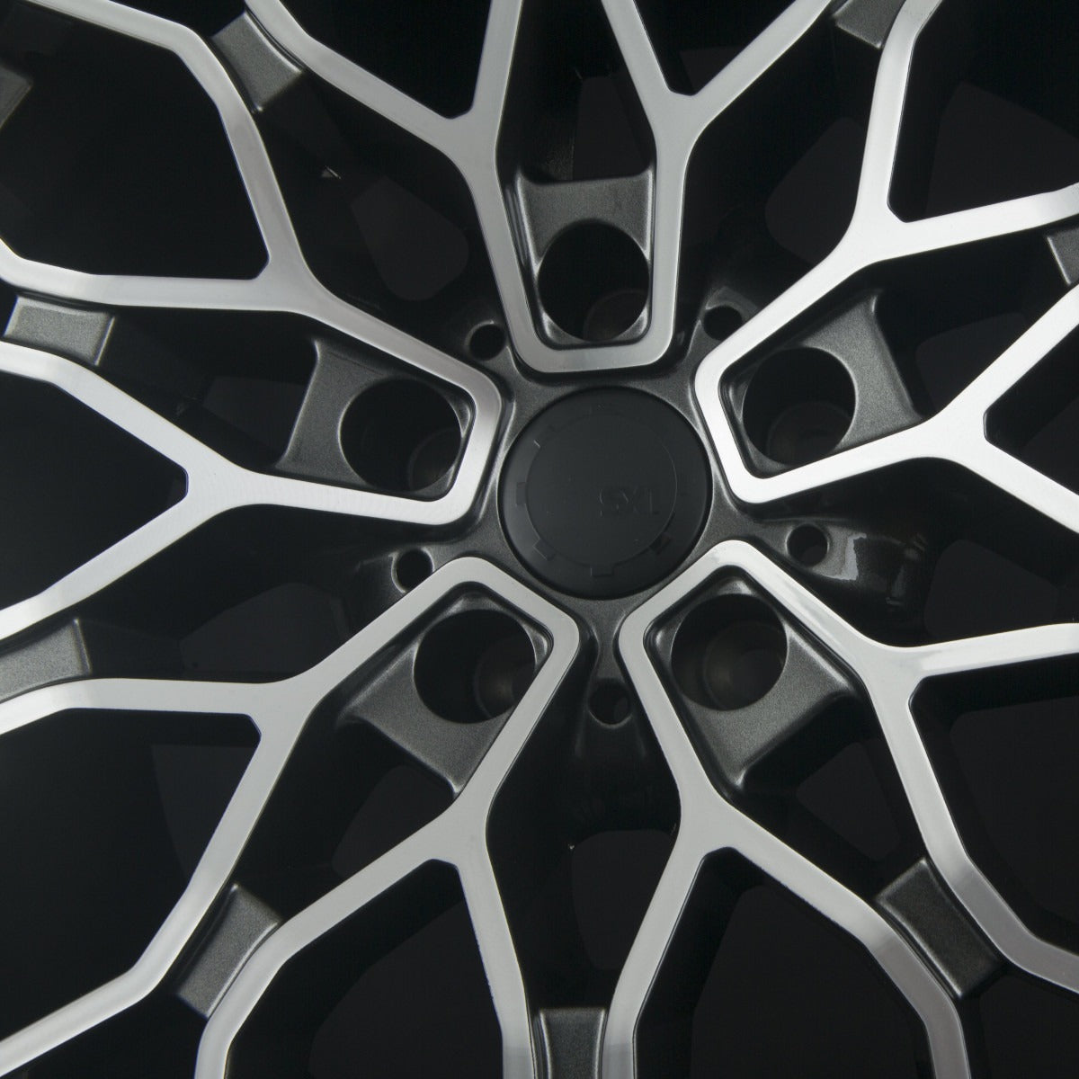 SX-Wheels SX1 Glossy Gunmetal Machined (GGM) Alufelge 8.5x19 Zoll ET35 LK 5x120 ML72.6 – Bild 4