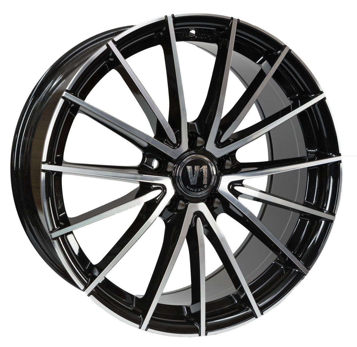 V1 Wheels V2 schwarz hochglanzpoliert Alufelge