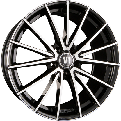 V1 Wheels V2 schwarz hochglanzpoliert Alufelge 8.5x19 Zoll ET45 LK 5x112 ML66.6 – Bild 5