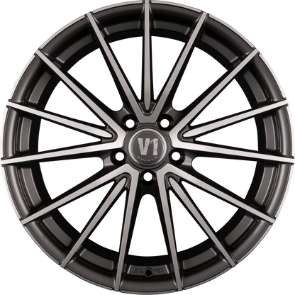 V1 Wheels V2 Daytona Grau Poliert DGP+ Alufelge 8.5x19 Zoll ET35 LK 5x120 ML72.6