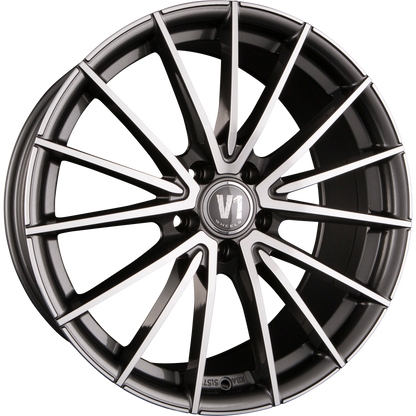 V1 Wheels V2 Daytona Grau Poliert DGP+ Alufelge 8.5x19 Zoll ET35 LK 5x120 ML72.6 – Bild 2