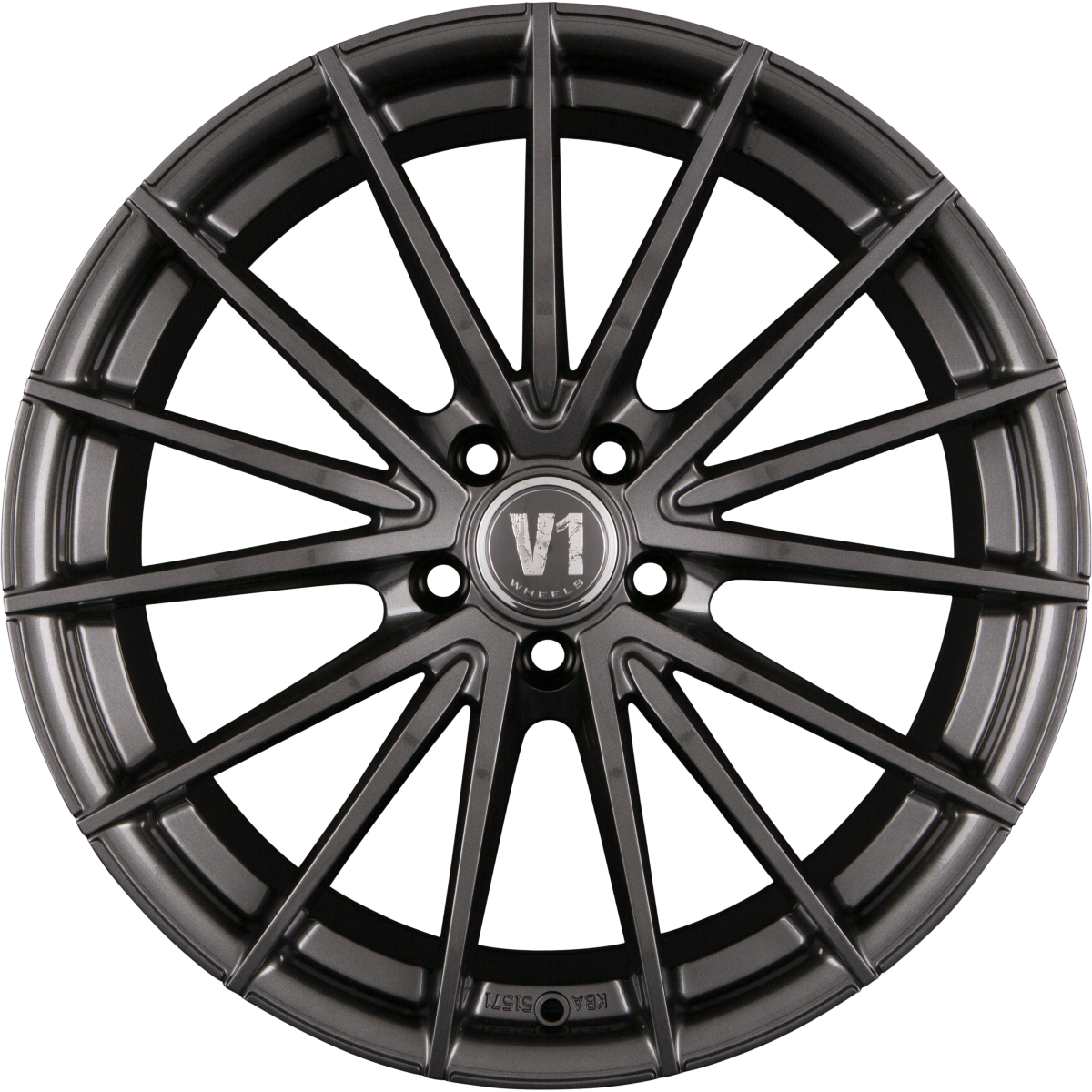 V1 Wheels V2 Daytona Grau DG+ Alufelge 8x18 Zoll ET45 LK 5x112 ML66.6