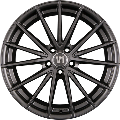 V1 Wheels V2 Daytona Grau DG+ Alufelge 8x18 Zoll ET45 LK 5x112 ML66.6