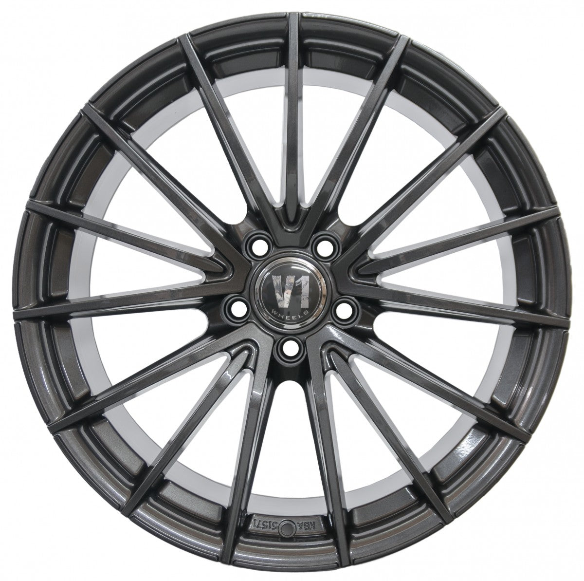 V1 Wheels V2 daytona grau lackiert Alufelge – Bild 2
