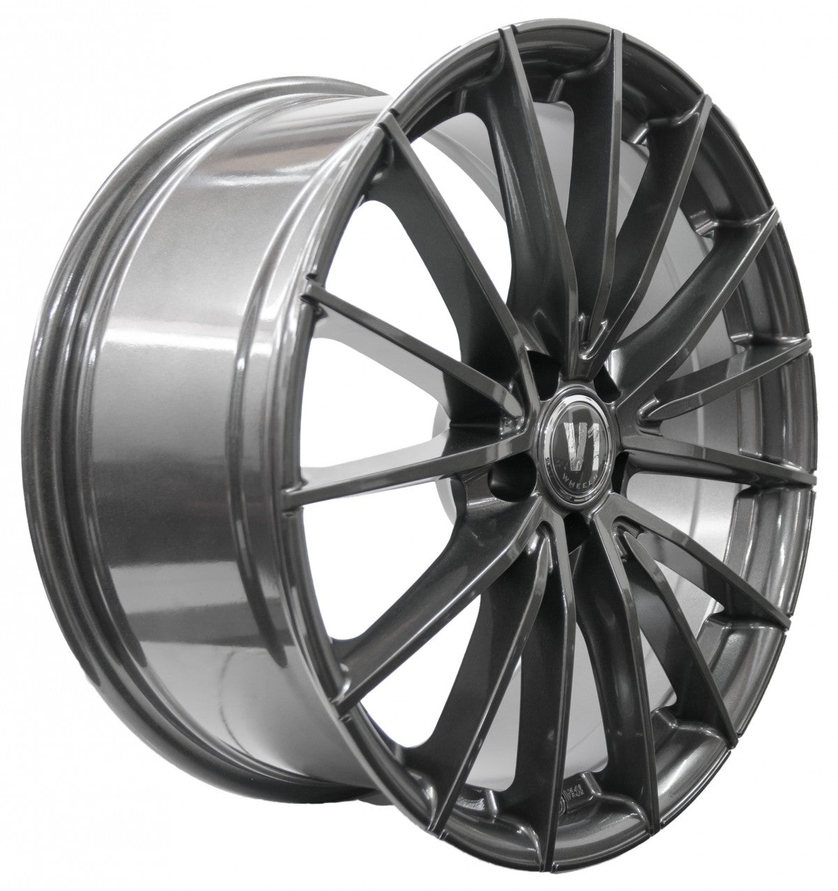 V1 Wheels V2 daytona grau lackiert Alufelge – Bild 3