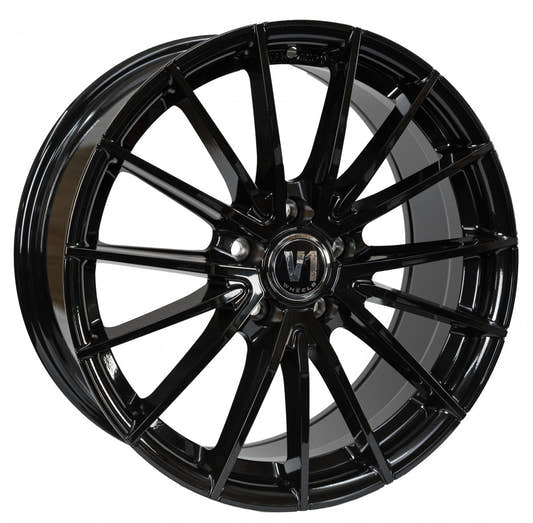V1 Wheels V2 schwarz glänzend lackiert Alufelge
