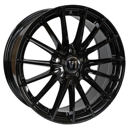 V1 Wheels V2 schwarz glänzend lackiert Alufelge